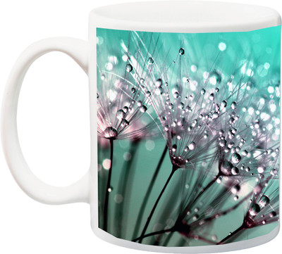 

ME&YOU Special Beautiful Colorful Lover water and Rose 3D printed Ceramic Mug(325 ml), Multicolor