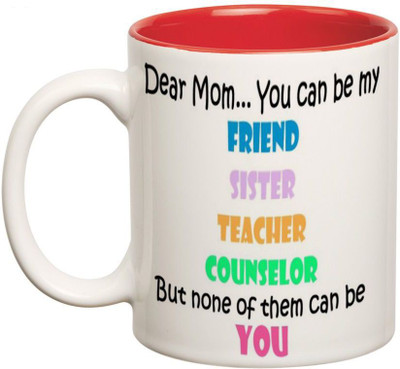 

Prithish Dear Mom.. Double Color Ceramic Mug(330 ml), Multicolor