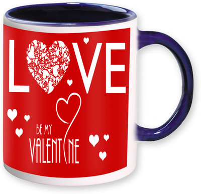 

Heyworlds love be my valentine gifts 079 Ceramic Mug(325 ml), Multicolor