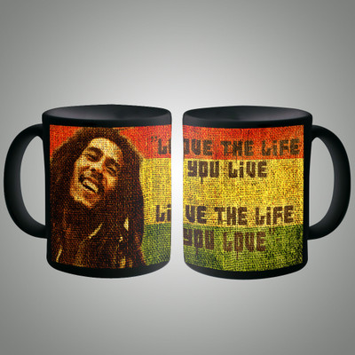 

Posterboy Bob Marley Love the Life - bk Ceramic Mug(350 ml), Multicolor