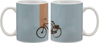 

Artifa Retro Bicycle Porcelain, Ceramic Mug(350 ml), Multicolor