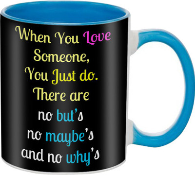 

SKY TRENDS Great Romantic Love Best Gifts For Valentine Day For Girlfriend Boyfriend Fiance Wife Husband, Anniversary,Christmas, Design 046 Ceramic Mug(325 ml), Multicolor
