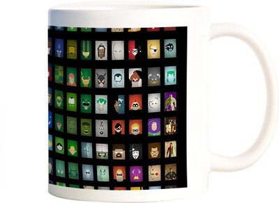

Rangeele Inkers Superheroes Icon Ceramic Mug(300 ml), Multicolor