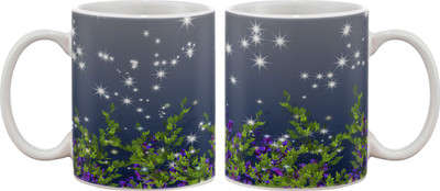 

Artifa Plants At Night Porcelain, Ceramic Mug(350 ml), Multicolor