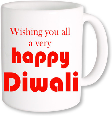 

PhotogiftsIndia Happy Diwali And Deepawali 054 Ceramic Mug(325 ml), Multicolor