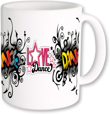 

PhotogiftsIndia I Love Dancing 01 Ceramic Mug(325 ml), Multicolor