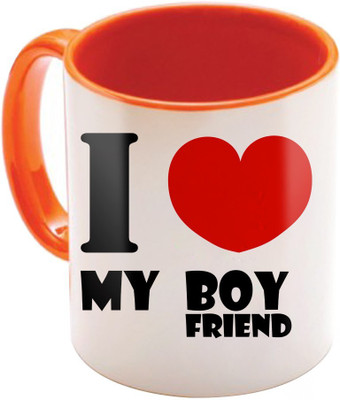 

SKY TRENDS Wonderful & Best Valentine Orange Gift For GirlFriend,Boyfriend,Husband,Wife,Friend Design Cod 118 Ceramic Mug(325 ml)