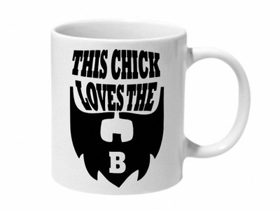 

Mooch Wale This Chick Loves The B Ceramic Mug(325 ml), Multicolor