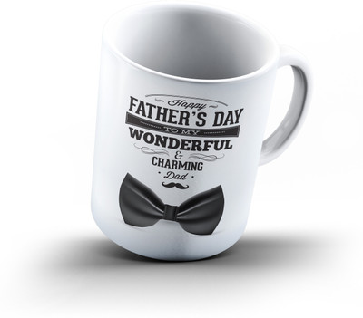 

Ucard Fathers Day490 Bone China, Ceramic, Porcelain Mug(325 ml), Multicolor