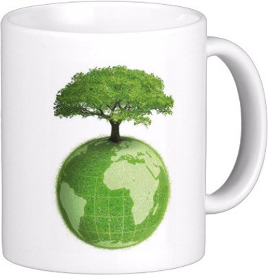 

Exoctic Silver Save Earth Series W005 Ceramic Mug(300 ml), Multicolor