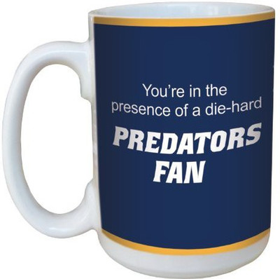 

Tree-Free Greetings Greetings lm44184 Predators Hockey Fan Ceramic with Full-Sized Handle, 15-Ounce Ceramic Mug(60 ml), Multicolor