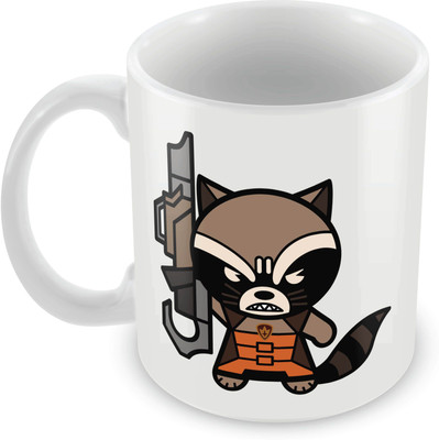 

Posterboy Raccoon - Kawaii (Officially Licensed) Ceramic Mug(350 ml), Multicolor