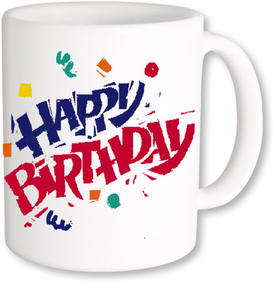 

PhotogiftsIndia Happy Birthday Gifts 23 Ceramic Mug(325 ml), Multicolor