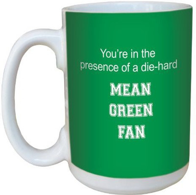 

Tree-Free Greetings Greetings lm44823 Mean Green College Basketball Ceramic with Full-Sized Handle, 15-Ounce Ceramic Mug(60 ml)