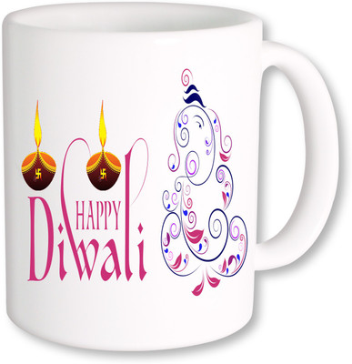 

PhotogiftsIndia Happy Diwali 008 Ceramic Mug(325 ml), Multicolor