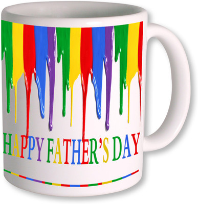 PhotogiftsIndia Happy Fathers Day 149 Ceramic Mug(350 ml), White