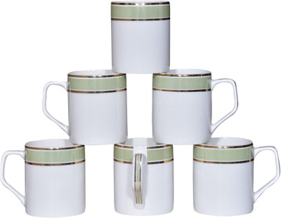 

Pearl Ana-9 Bone China(Multicolor, Pack of 6)