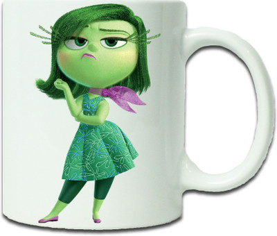 

Maison N Mode Green Doll Coffee Ceramic Mug(330 ml), Multicolor