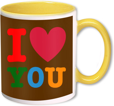 

Heyworlds i love you valentine day gifts 0031 Ceramic Mug(325 ml), Multicolor