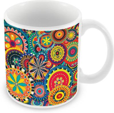 

Sleep Nature's SN-MG-2498 Ceramic Mug(350 ml), Multicolor