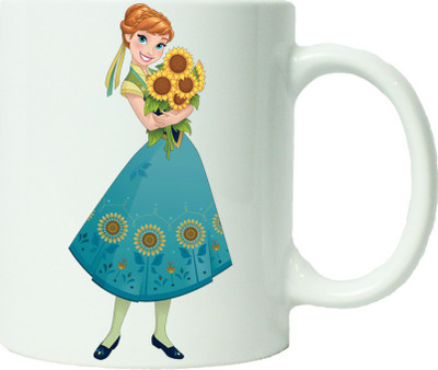 Maison N Mode Anna Coffee Ceramic Mug(330 ml), Multicolor