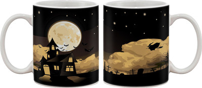 

Artifa Haunted House Porcelain, Ceramic Mug(350 ml), Multicolor