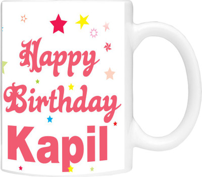 

Simbright kapil birthday Ceramic Mug(350 ml), White