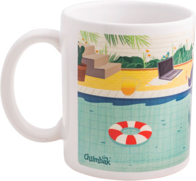

Chumbak Capricorn Capers Coffee Ceramic Mug(300 ml), Multicolor