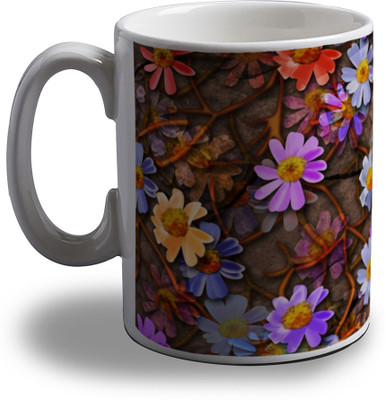 

Artifa Colorful Leaves AMG0190 Porcelain, Ceramic Mug(350 ml), Multicolor