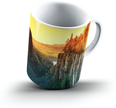 

Ucard Landscape2422975 Bone China, Ceramic, Porcelain Mug(325 ml), Multicolor