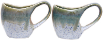 

Indeasia Srijan ISC046 Ceramic Mug(1500 ml, Pack of 2), Multicolor