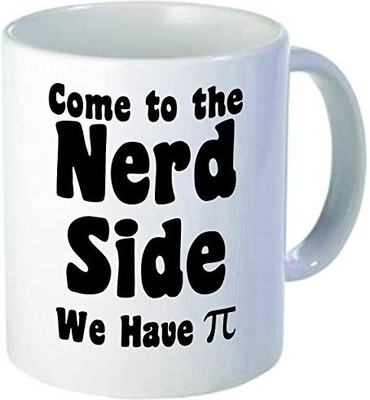 

Rikki Knight Knight Nerd Side We Have Pi- Math Humor Funny Quotes Design Ceramic Coffee Cups, 11oz, Multicolor Ceramic Mug(60 ml)