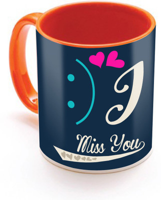

SKY TRENDS I M Not Random You Just Think As Fast As Me. With Black Color Best Gifts For Birthday And Anniversary Inner Color Orange Ceramic Mug(320 ml), Multicolor