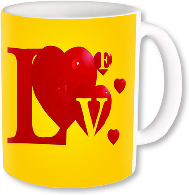 

PhotogiftsIndia Love With Heart Ceramic Mug(325 ml)