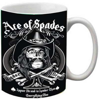 

Maison N Mode Ace Of Spades Coffee Ceramic Mug(330 ml), Multicolor