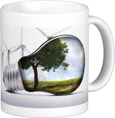 

Exoctic Silver Save Earth Series W007 Ceramic Mug(300 ml), Multicolor