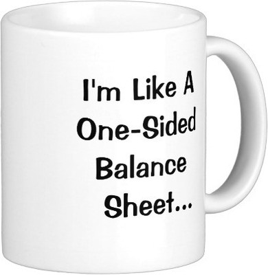 

Exoctic Silver Oyee Teri A001 Ceramic Mug(350 ml), Black;white