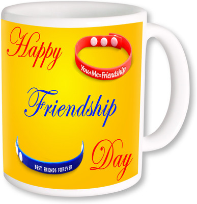 

PhotogiftsIndia Happy Friendship Day 001 Ceramic Mug(350 ml), Multicolor