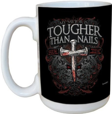 

Tree-Free Greetings Greetings lm44360 Tougher than Nails Biker Style: Revelations 1:18 Ceramic with Full-Sized Handle, 15-Ounce Ceramic Mug(60 ml), Multicolor