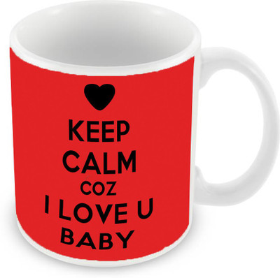 

Sleep Nature's SN-MG-2634 Ceramic Mug(350 ml), Red