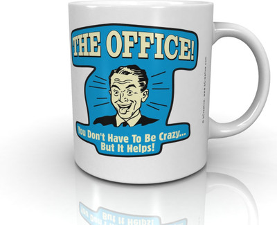 

Bcreative The Office You Don't Have To Be Crazy...But It Helps! (Officially Licensed) Ceramic Mug(250 ml)