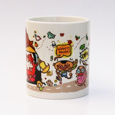 

Chumbak Merry Ok Christmas Ceramic Mug, Multicolor