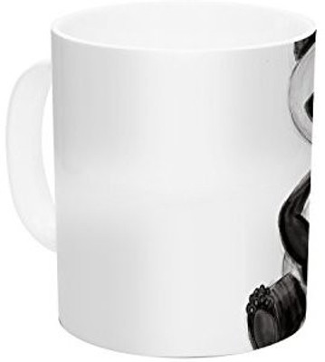 

Kess InHouse InHouse Geordanna Cordero-Fields My Panda Sketch Black White Ceramic Coffee, 11 oz, Multicolor Ceramic Mug(60 ml)