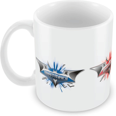 

Posterboy Batman All Logos(Officially Licensed) Ceramic Mug(350 ml), Multicolor