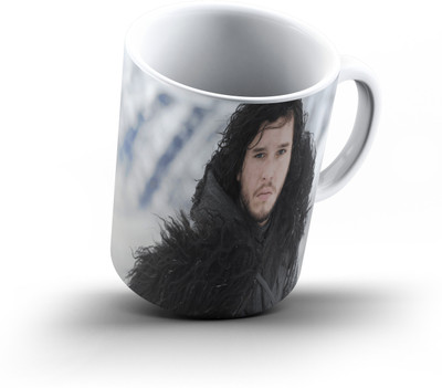 

Ucard Jon Snow Game Of Thrones875 Bone China, Ceramic, Porcelain Mug(325 ml), Multicolor