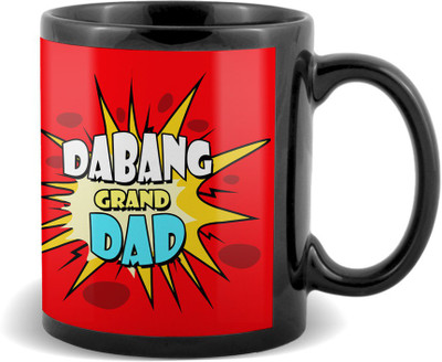 

SKY TRENDS Dabang Grand Dad Black coffee Ceramic Mug(320 ml)