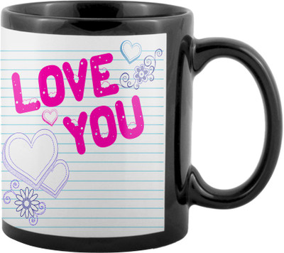 

SKY TRENDS Valentine Gifts For Special Girlfriend,Boyfriend,Wife,Husband,design 23 Ceramic Mug(325 ml), Black