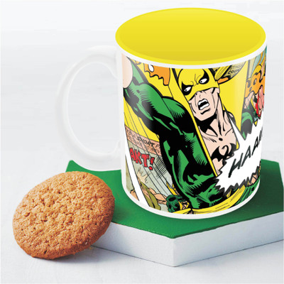 

Marvel Comics iron Fist action Officially Licensed Ceramic Mug(350 ml), Multicolor