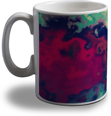 

Artifa Colorful Smoke Porcelain, Ceramic Mug(350 ml), Multicolor