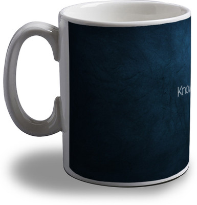 

Artifa Knowledge Is Power Porcelain, Ceramic Mug(350 ml), Multicolor